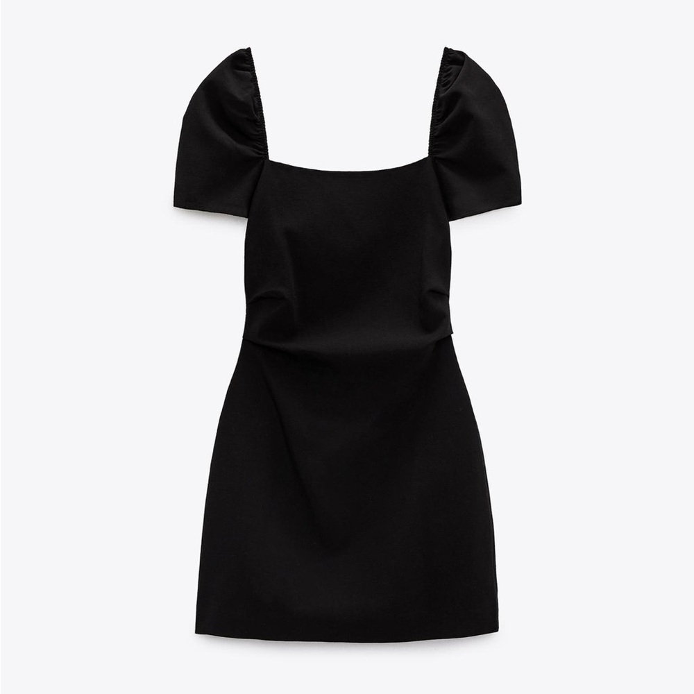Zara linen BLEND SHORT DRESS